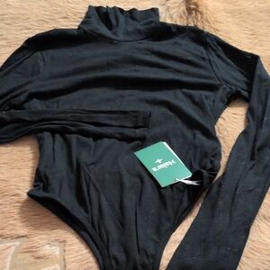 HALARA Black Long Sleeve Bodysuit